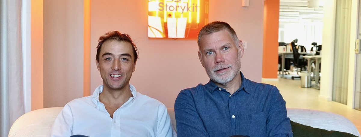 Storykit founders Peder Bonnier (left) and Fredrik Strömberg (right)